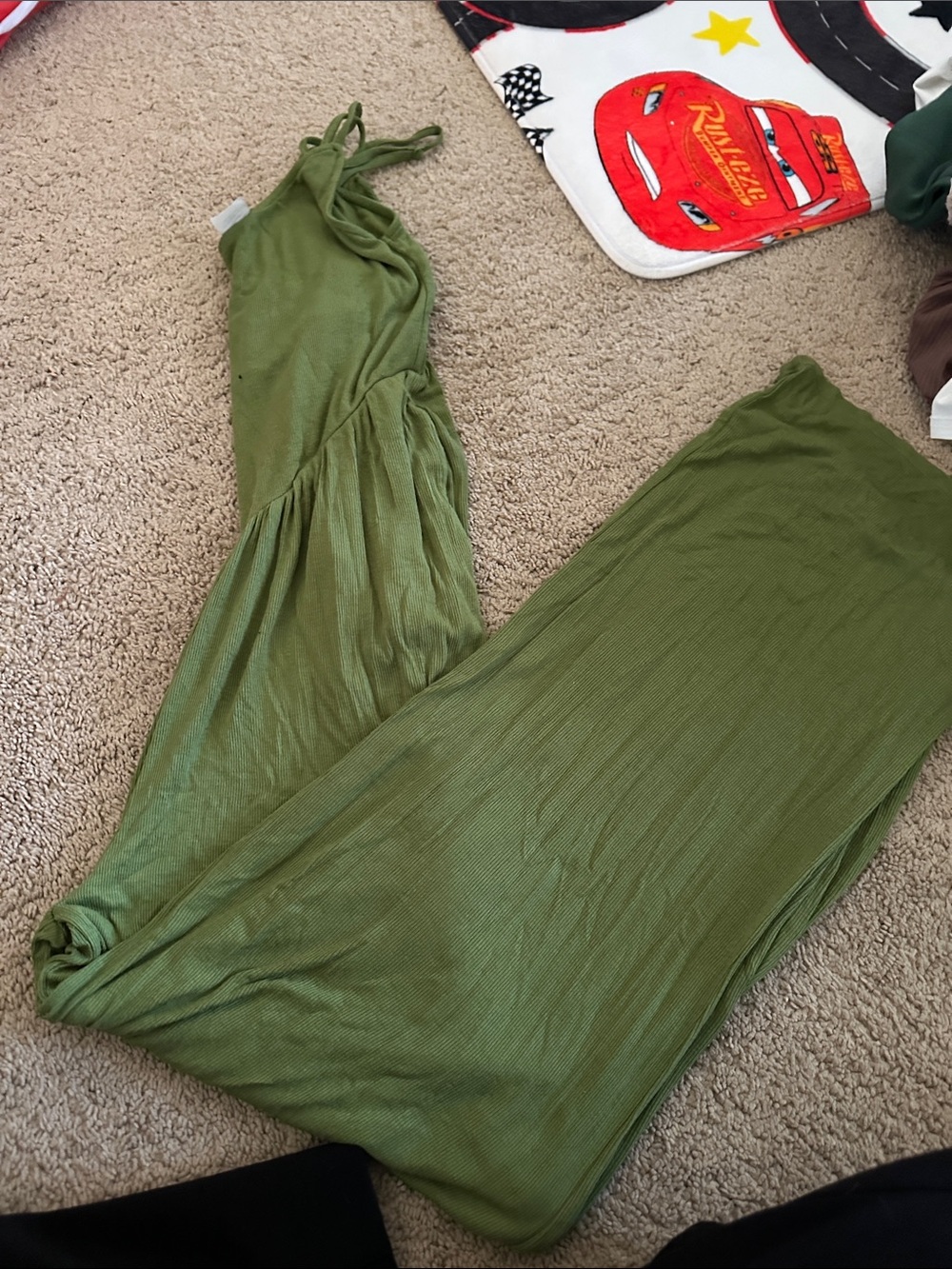 No Boundaries Olive Green Jumpsuit